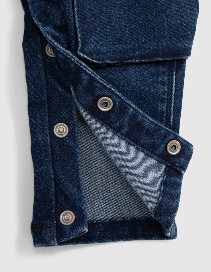 Ensemble 2-en-1 T-shirt et salopette jean bébé garçon-5