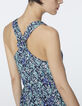 Vestido largo de viscosa estampado Sea Flowers -5