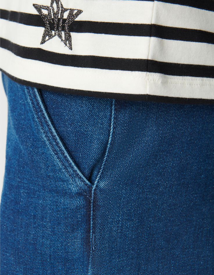 Camiseta marinera de mujer de algod&oacute;n con cuello redondo y bordado-4