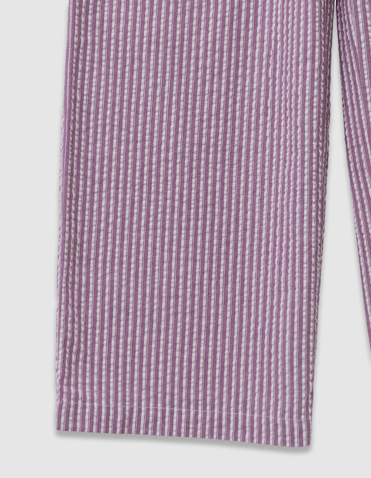 Pantal&oacute;n parma estampado seersucker rayas para ni&ntilde;a-4