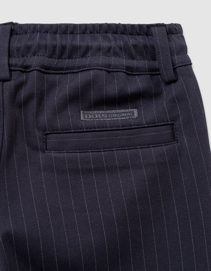 Pantalón jogger loose azul marino rayas tenis niño-8 Pantalón jogger loose azul marino rayas tenis niño-8