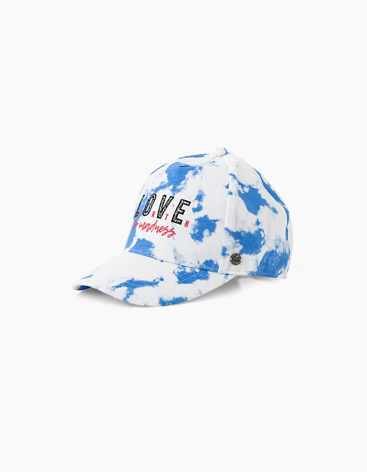 Casquette bleu lavande LOVE EARTH fille-2 Casquette bleu lavande LOVE EARTH fille-2