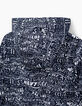 Marineblaue Jungen-Windjacke mit Allover-Print -6