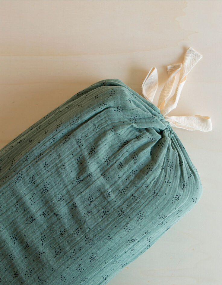 Juego cama verde gasa bio almohada 50x75 GABRIELLE PARIS-1