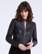 Women’s studded leather jacket-1