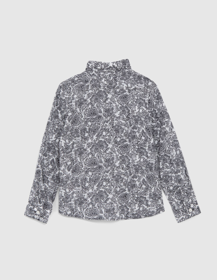 Camisa blanco roto estampado étnico niño-4