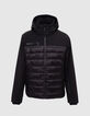 Doudoune noire bi-matière IKKS x DUVILLARD Homme-8