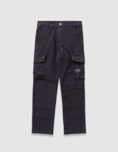 Pantalon droit noir esprit battle garçon - IKKS