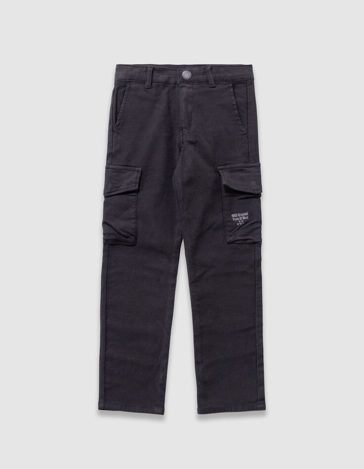Rechte zwarte broek battlestijl jongens-4