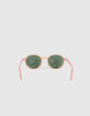 Aprikosenfarbene Sonnenbrille-3