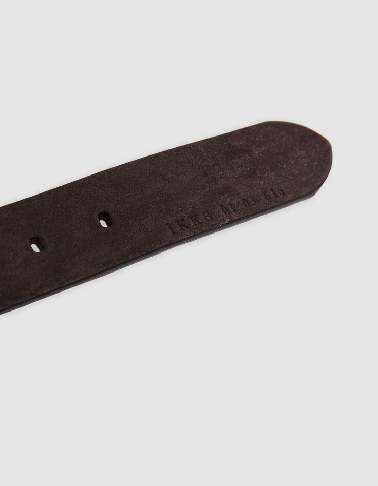 Cinturón marrón de piel certificada para hombre-3 Cinturón marrón de piel certificada para hombre-3