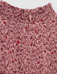 Robe rose imprimé fleuri fille-9