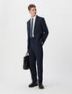 Veste de costume SLIM marine maille Milano Homme-1
