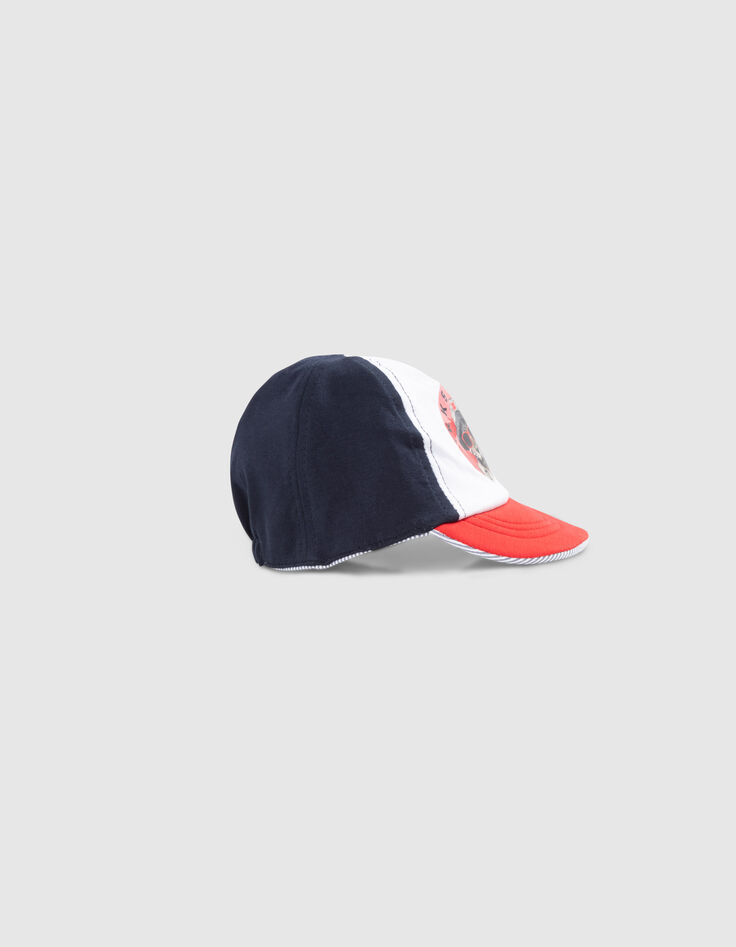 Casquette réversible tricolore et rayée bébé garçon-9