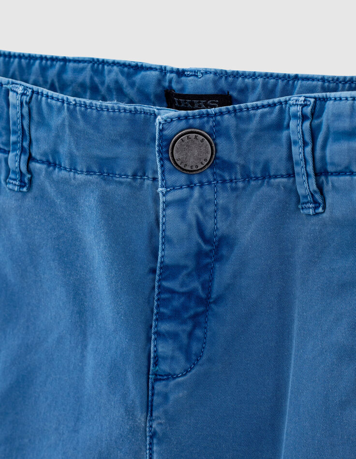Jungen-Bermudas in Washed-Optik in Medium Blue -2