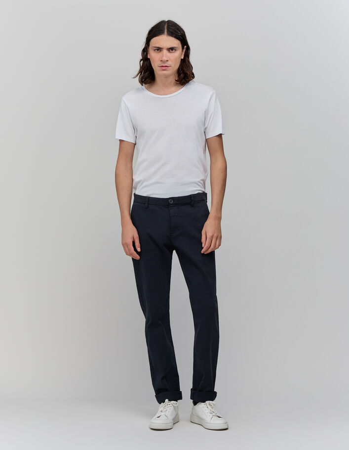 Men's navy chinos-2