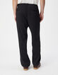 Men's black pleated pants-3