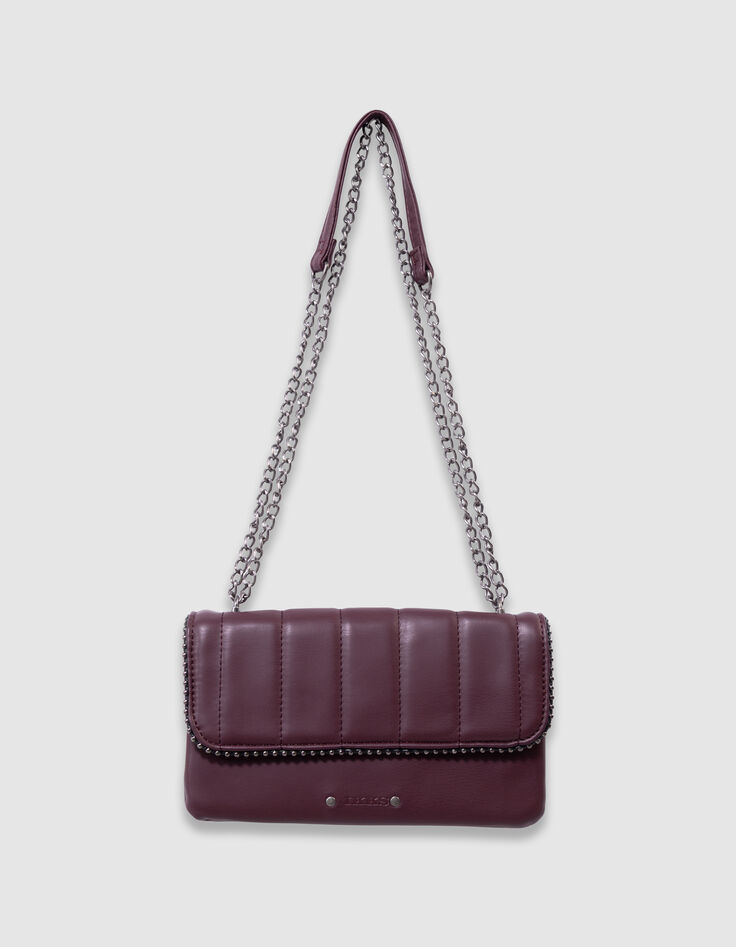 Sac à main bordeaux bordure microbilles fille-8