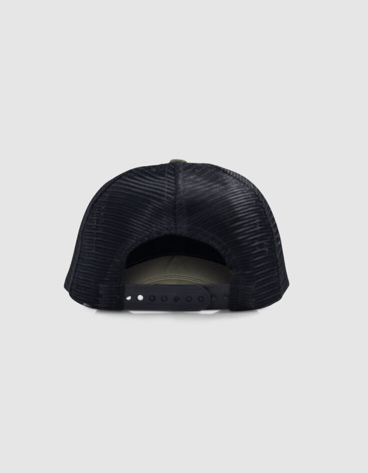 Casquette kaki et noire badge tigre garçon-4