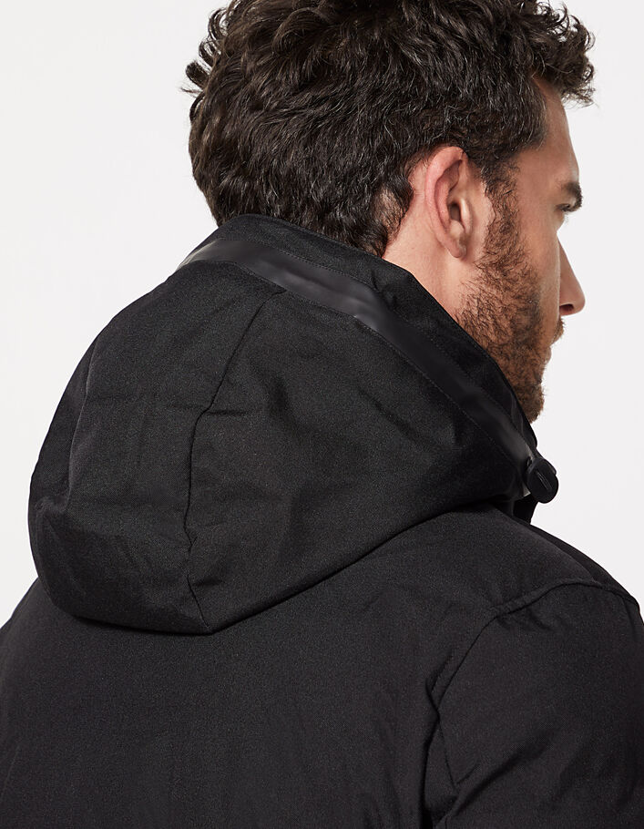 Men’s black rock vibe Urban Lab padded jacket - IKKS