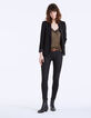 Veste tailleur crêpe col broderies bijoux femme-6
