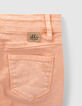 Orangefarbene Mom-Mädchenjeans-4