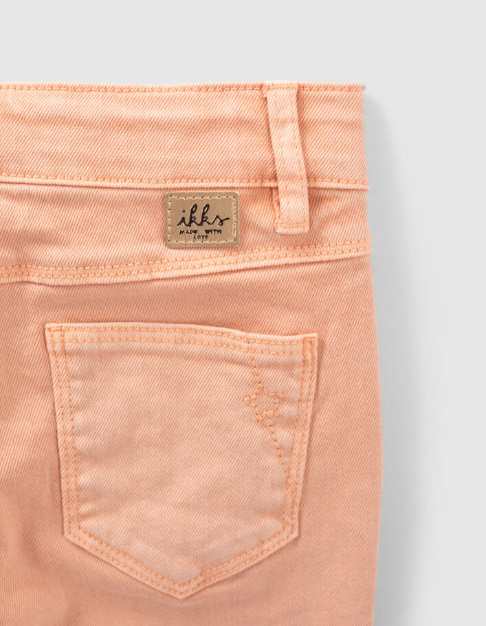 Girls’ orangey pink mom jeans - IKKS