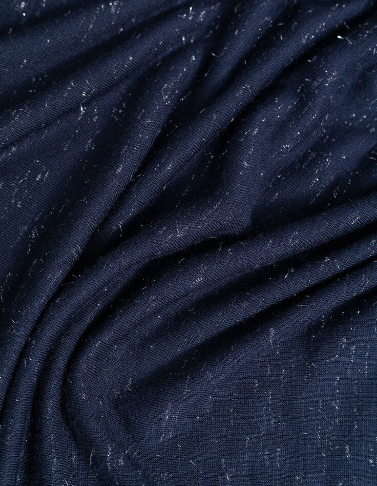 Tee-shirt marine maille lurex Femme-7 Tee-shirt marine maille lurex Femme-7