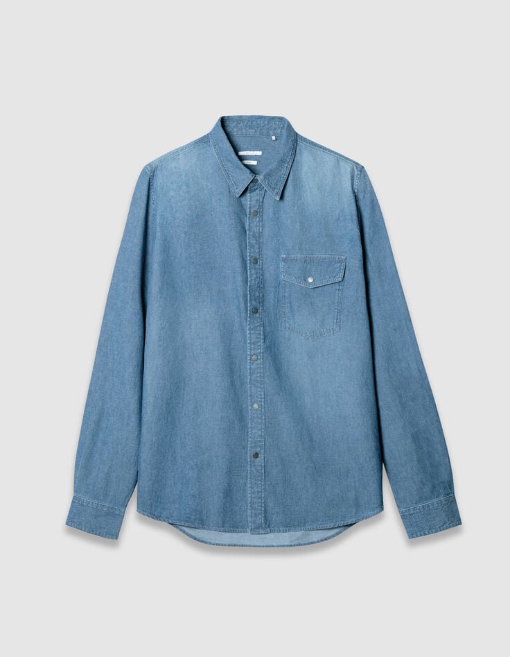 Chemise en jean regular bleu Homme-6 Chemise en jean regular bleu Homme-6