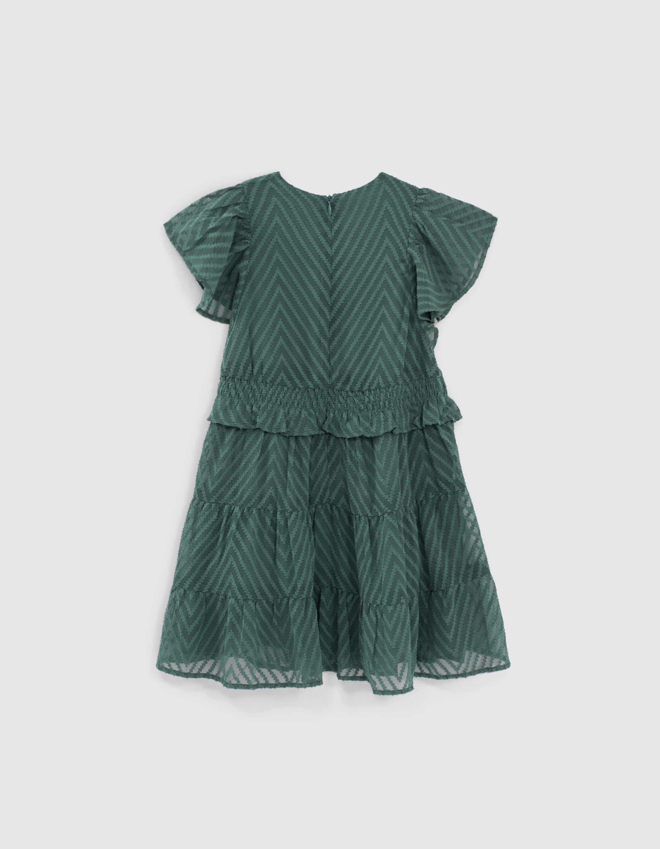 Robe eucalyptus jacquard graphique fille IKKS