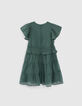 Robe eucalyptus jacquard graphique fille -3