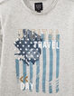 Camiseta gris jaspeado medio bandera ni&ntilde;o -2
