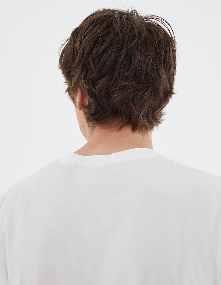 Gebroken wit T-shirt opdruk anker Heren-5