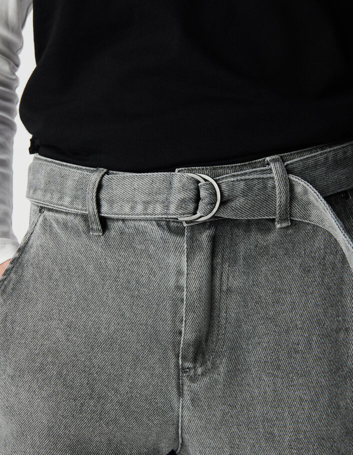 Pantalon Jean IKKS Gris Clair Taille 10 Ans - Pour Garçon, Occasion Très Bon état