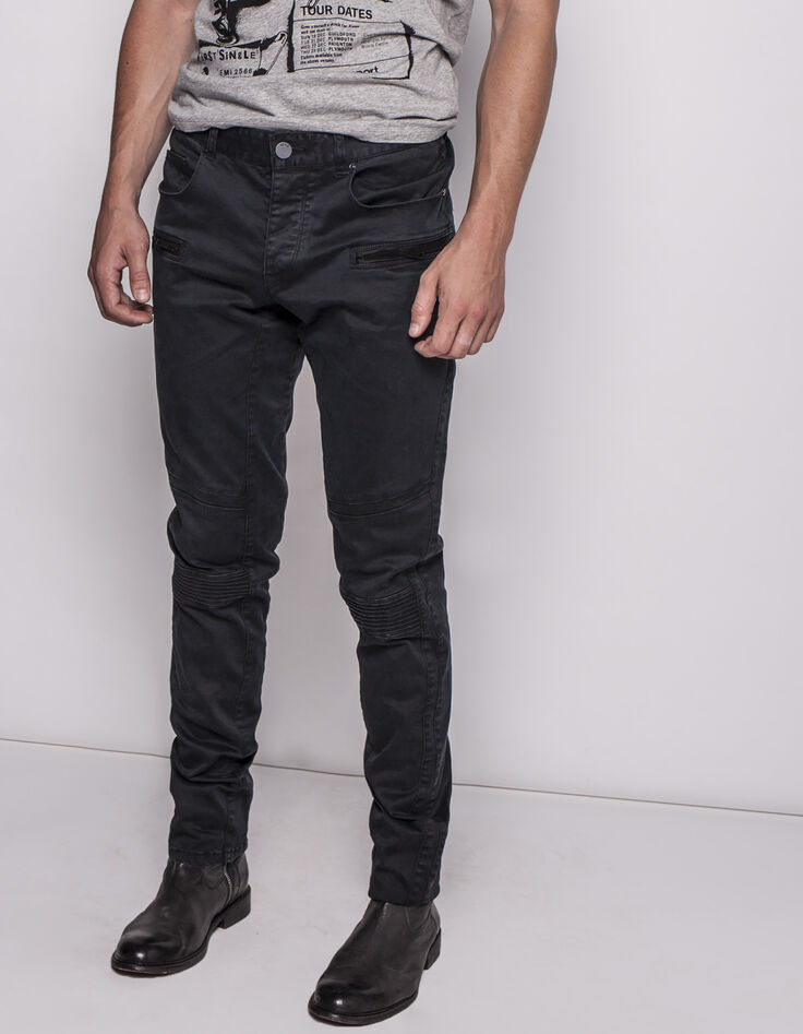Pantalon gris homme-1