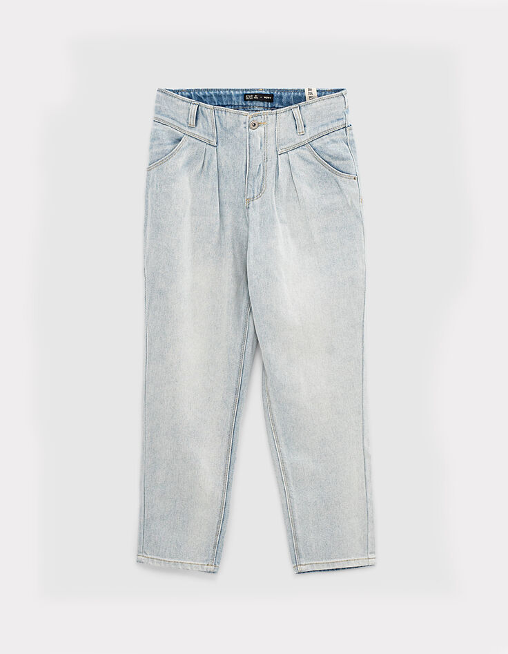 White Blue Mom-Mädchenjeans -2 White Blue Mom-Mädchenjeans -2