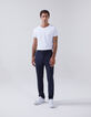 Pantalon de costume SLIM marine Seersucker Homme-2