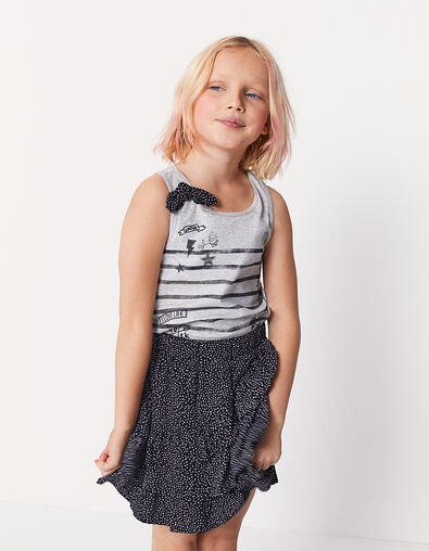 D&eacute;bardeur gris chin&eacute; moyen ray&eacute; fille - IKKS