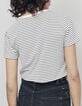 Women’s slogan sailor stripe-style jersey T-shirt-3