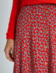 Falda midi amapola estampado micro-flores I.Code-4