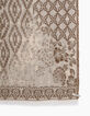 Pañuelo jacquard floral bordes flecos mujer-2