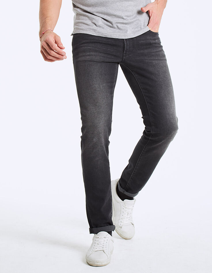 Men's Hollywood slim black jeans-3