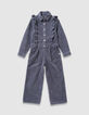 Girls’ blue corduroy jumpsuit-4