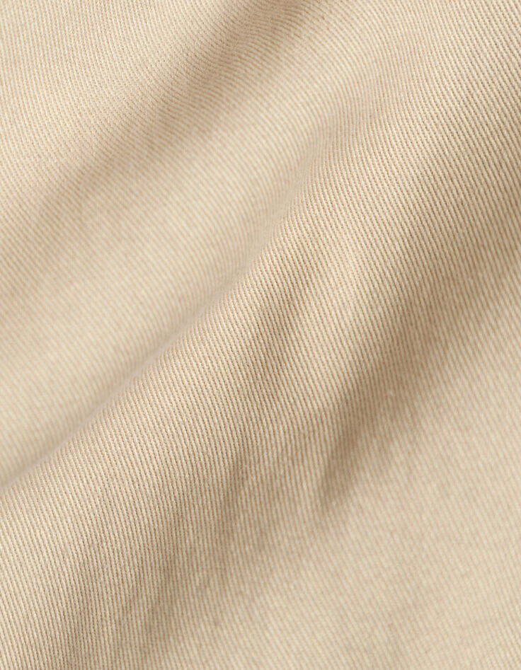 Robe saharienne longue beige sans manches Femme-9