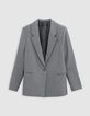 Women's oversized grey faux-uni suit jacket-7