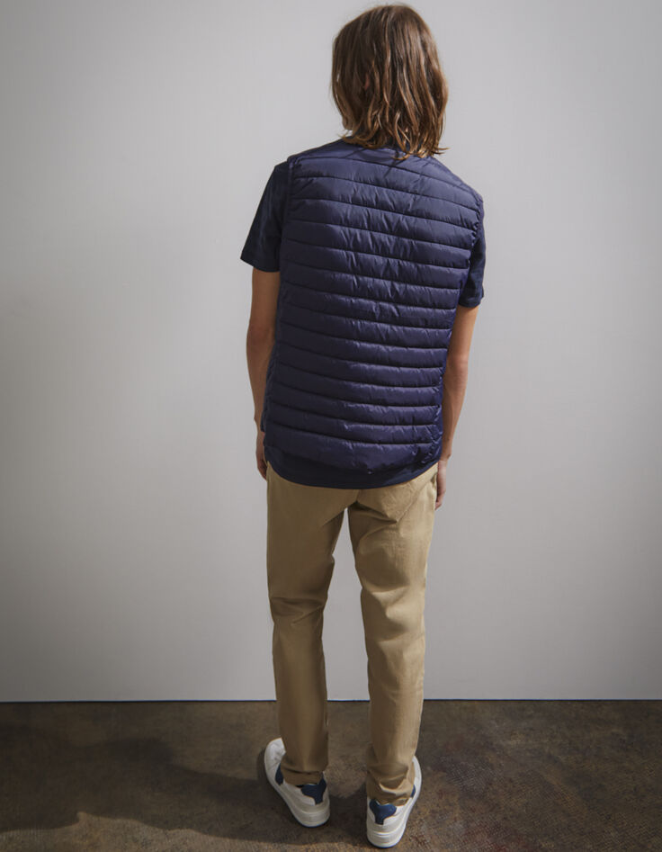 Doudoune bleu foncé sans manches Homme-3