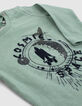 T-shirt vert coton bio visuel army floqué bébé garçon -2