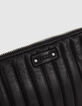 Cartera 111 de piel de cordero negro chrome free para mujer-3