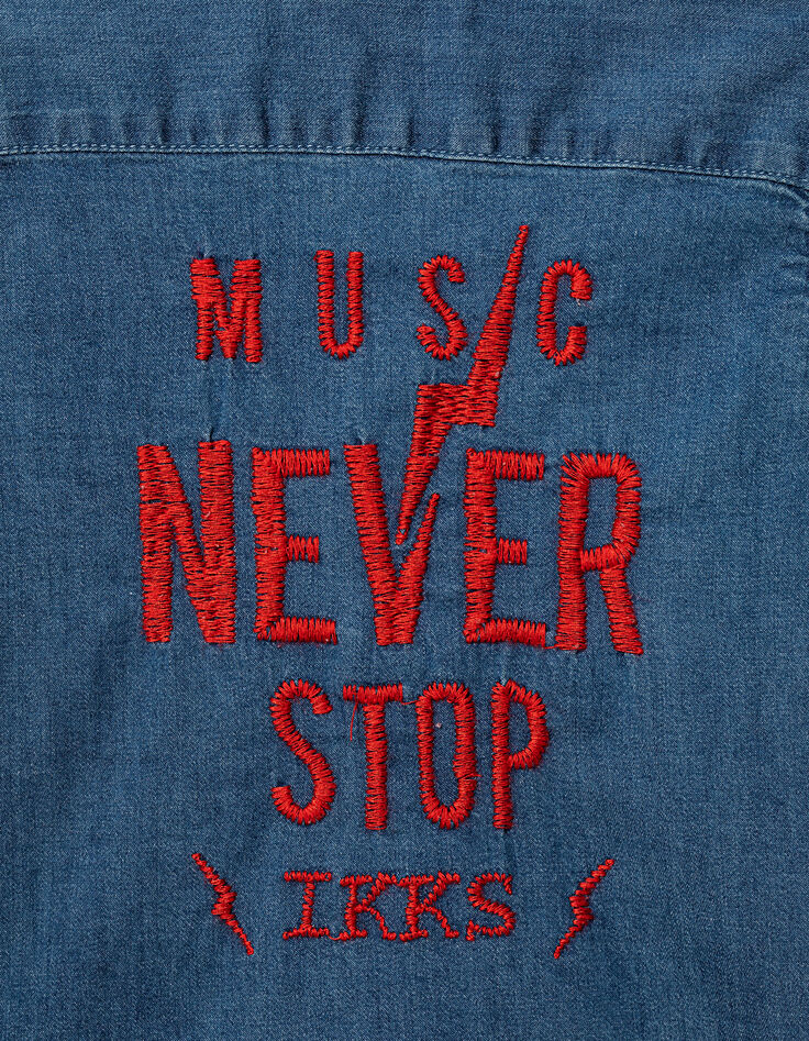Jeanshemd für Babyjungen -4