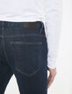 Men's blue slim jeans-4